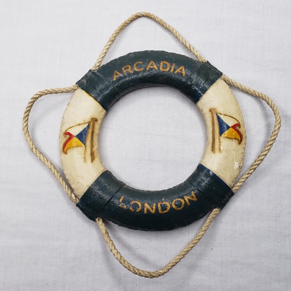 Vintage Other - Vintage Nautical Life Ring Souvenir From The Arcadia Cruise Line London